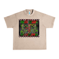 French Oak dead inside but it's Christmas dancing skeletons Urban Heavy Tee - BarkalooDesign