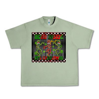 Oil Green dead inside but it's Christmas dancing skeletons Urban Heavy Tee - BarkalooDesign