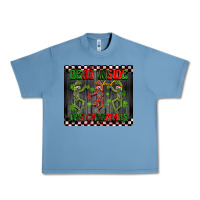 Pebble Blue dead inside but it's Christmas dancing skeletons Urban Heavy Tee - BarkalooDesign