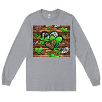 Heather Grey st patricks day hearts Long Sleeve Tee - Jasminsmagicworld