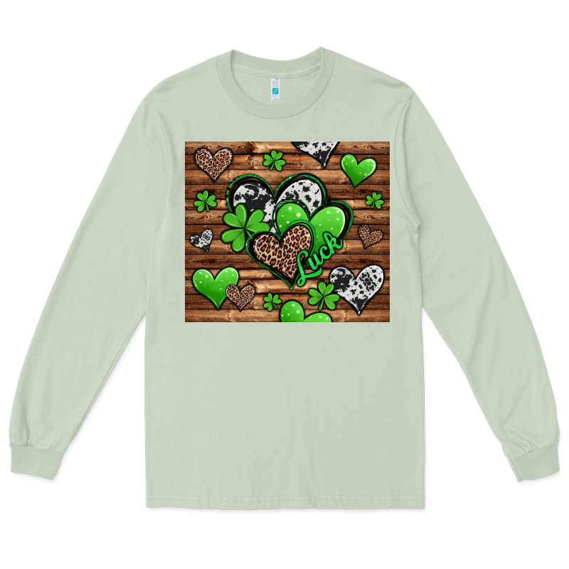 St Patricks Day Hearts Long Sleeve Tee by Jasminsmagicworld | Teevron