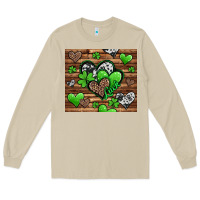 Mushroom st patricks day hearts Long Sleeve Tee - Jasminsmagicworld