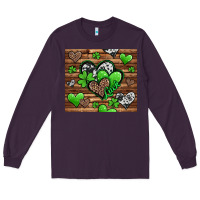 Plum st patricks day hearts Long Sleeve Tee - Jasminsmagicworld