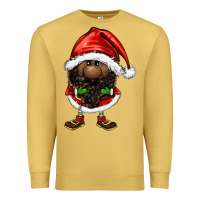 Antique Gold afro santa gnomes Premium Sweatshirt - FaDigitalArtStudio