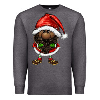 Charcoal Heather afro santa gnomes Premium Sweatshirt - FaDigitalArtStudio