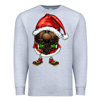 Heather Grey afro santa gnomes Premium Sweatshirt - FaDigitalArtStudio