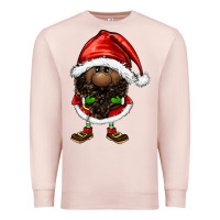 Pale Pink afro santa gnomes Premium Sweatshirt - FaDigitalArtStudio