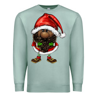 Seafoam afro santa gnomes Premium Sweatshirt - FaDigitalArtStudio