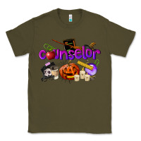 Army Green Counselor Halloween Classic Tee - LillyAllenDesigns