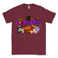 Burgundy Counselor Halloween Classic Tee - LillyAllenDesigns