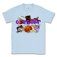 Dusty Blue Counselor Halloween Classic Tee - LillyAllenDesigns