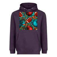 Plum american football helmet with leopard and gemstone Heavyweight Hoodie - BundleAndBundleShop