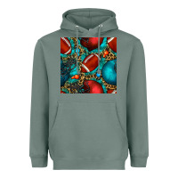 Sage american football helmet with leopard and gemstone Heavyweight Hoodie - BundleAndBundleShop