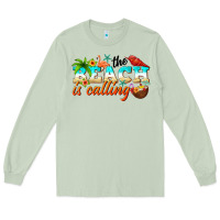 Matcha the beach is calling Long Sleeve Tee - NancyCooperArtShop