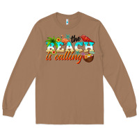 Toasted Coconut the beach is calling Long Sleeve Tee - NancyCooperArtShop