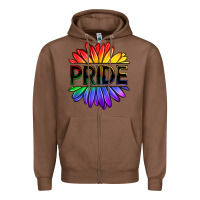 Chestnut hippie pride sunflowers Zipper Hoodie - OliviaCreatesArt