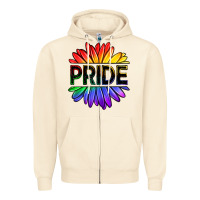 Sandshell hippie pride sunflowers Zipper Hoodie - OliviaCreatesArt