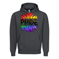 Smoke hippie pride sunflowers Zipper Hoodie - OliviaCreatesArt