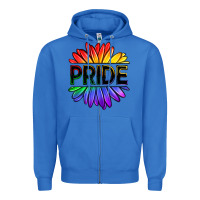 True Royal hippie pride sunflowers Zipper Hoodie - OliviaCreatesArt