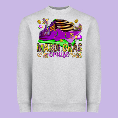 Mardi Gras Cruise Heavyweight Sweatshirt Designed By Howdyjamesfarm