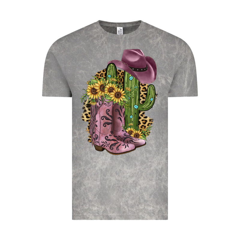 Pink Cowboy Boots Vintage Tee by JahusDesignShop | Teevron