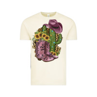 Vintage Arctic Pink Cowboy Boots Vintage Tee - JahusDesignShop