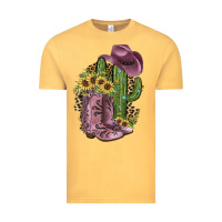 Vintage Mustard Pink Cowboy Boots Vintage Tee - JahusDesignShop