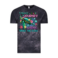 Cloud Black everyone's journey is different trust the flow Vintage Tee - Artiststas