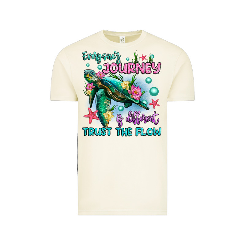 Everyone's Journey Is Different Trust The Flow Vintage Tee by Artiststas | Teevron