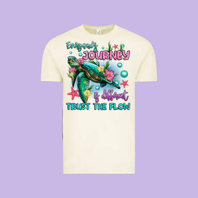 Everyone's Journey Is Different Trust The Flow Vintage Tee Designed By Artiststas
