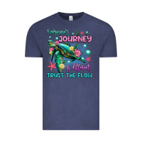 Vintage Denim everyone's journey is different trust the flow Vintage Tee - Artiststas