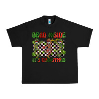 Black dead inside but it's christmas dancing skeletons Urban Heavy Tee - BarkalooDesign