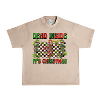 French Oak dead inside but it's christmas dancing skeletons Urban Heavy Tee - BarkalooDesign