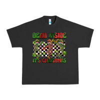 Pigment Black dead inside but it's christmas dancing skeletons Urban Heavy Tee - BarkalooDesign