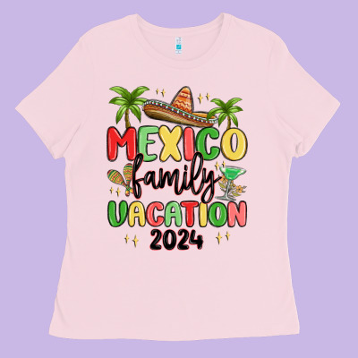 Mexico Family Vacation 2024 Ladies Tee Designed By Maliassmallbusiness