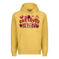 Antique Gold One loved nana Valentine's Day Premium Hoodie - FaDigitalArtStudio
