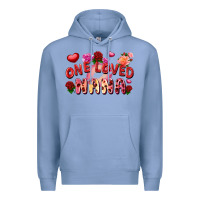 Colony Blue One loved nana Valentine's Day Premium Hoodie - FaDigitalArtStudio