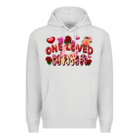 Dove Grey One loved nana Valentine's Day Premium Hoodie - FaDigitalArtStudio