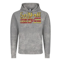 Cloud Rock softball game day Vintage Hoodie - Artiststas