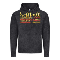 Vintage Black softball game day Vintage Hoodie - Artiststas