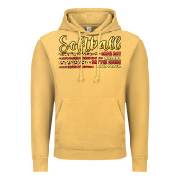 Vintage Mustard softball game day Vintage Hoodie - Artiststas