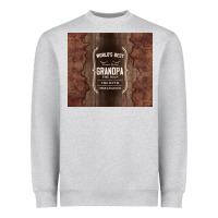 Heather Grey world's best grandpa Heavyweight Sweatshirt - TumblerDesignByShophia