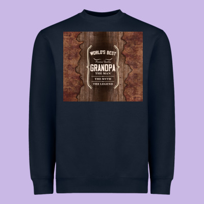 World's Best Grandpa Heavyweight Sweatshirt Designed By Tumblerdesignbyshophia