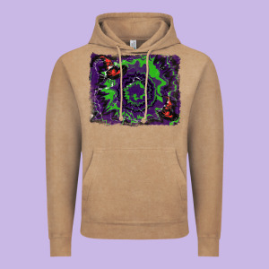 Halloween Witch Hat Backgraund Vintage Hoodie Designed By Ranaportraitstore