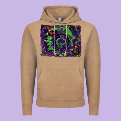 Halloween Witch Hat Backgraund Vintage Hoodie Designed By Ranaportraitstore