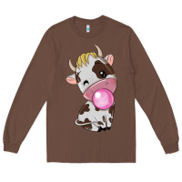 Chestnut cute cow Long Sleeve Tee - texasbilliewilder