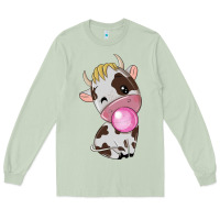 Matcha cute cow Long Sleeve Tee - texasbilliewilder