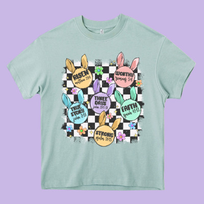 Easter Bunny Candy Heavy Core Tee Designed By Maliassmallbusiness