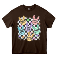 Chocolate Brown easter bunny candy Heavy Core Tee - MaliasSmallBusiness