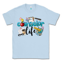 Dusty Blue Counselor Life Classic Tee - LillyAllenDesigns